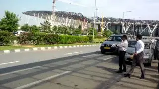 Waiting for ride at BLR airport