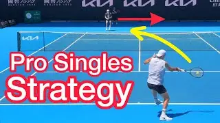 Incredible Pro Tennis Point Analysis (Singles Strategy Explained)