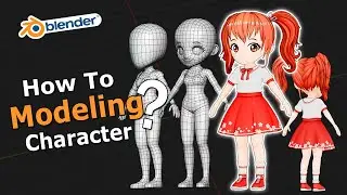 Character Modeling Anime style in Blender Tutorial