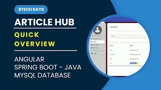 Article Hub (Angular, Spring Boot - Java, MySQL Database, JWT Token)