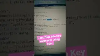 How to pass data using Ajax 