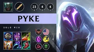 Pyke Mid vs Nasus: Quadra Kill, Legendary - NA Grandmaster Patch 14.17