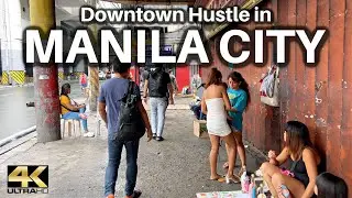 Real Walking Experience in DOWNTOWN MANILA Philippines [4K]