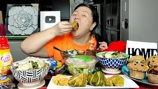 МУКБАНГ Сями! Очень Вкусный КОРЕЙСКИЙ Соус, ТОФУ, Чим-чи, САЛАТ. На Десерт МАФФИНЫ и Газировка!