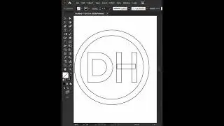 D+H logo in illustrator #illustrator #graphicdesign #logo