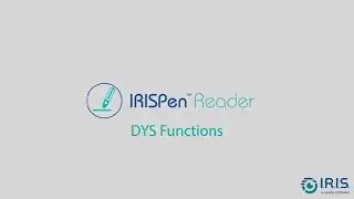 IRISPen Reader 8 - How to use the DYS functions