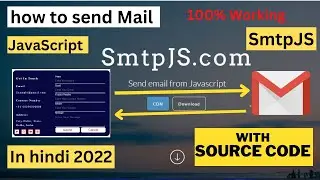 How To Send Email Using JS HTML CSS | Send Mails using smpt.js | about smtp.js | #smtpjs