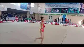 Бадиий гимнастика спорт тури бўйича Бекабод шаҳарда бўлиб ўтган мусобақада