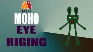 Moho pro 12 : Basic Eyes Rig with Bone Showreel #animestudio #mohopro