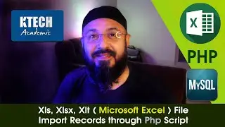 MS Excel File Xls, Xlsx, Xlt data Import into MySql Database using Php Script  [ Urdu / Hindi ]