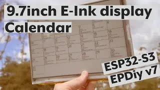 e-Paper Calendar to manage family scheduling #ESP32 #EPDiy #ED097TC2