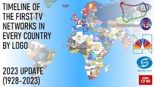 Timeline of the First TV Networks in Every Country (2023 REMAKE) (1928-2023)