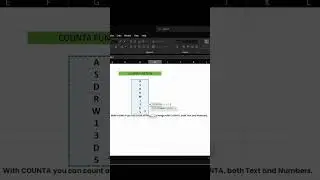 COUNTA Function of Excelm #exceltutorialforbeginners #excel #exceltips #90daysseries #exceltutorial