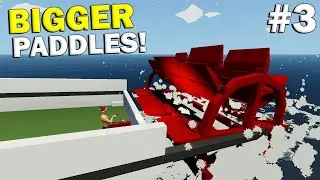 BIGGER PADDLES NEEDED!  -  Stormworks Gameplay  -  Paddle Steamer Build