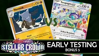 Stellar Crown Early Testing, Bonus 5: Marowak vs. Terapagos ex