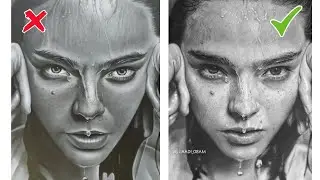 How To do Blending In Portrait Drawings - Fix this to make your drawing Realistic