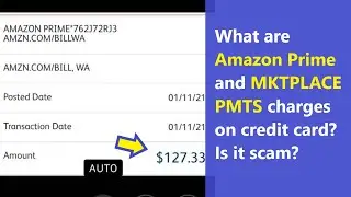 Amazon Prime PMTS and Amazon MKTPLACE PMTS charges - what is it? Is it scam or legit payment?