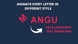 Creative Text Animation Effect using CSS and Vanilla JavaScript