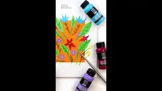 Paint Whimsical Botanticals with Liquitex Basics Fluid Acrylic Paints