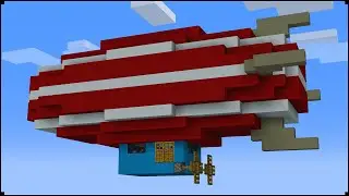 How To Make a Blimp In Minecraft | City Tutorial