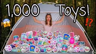 I FILLED A *TENT* WITH 1,000 MYSTERY TOYS!!!😱⛺️🪵⁉️ (LUCKY DIP CHALLENGE!👀) | Rhia Official♡