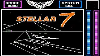 Stellar 7 - gameplay - Dynamix, 1983 - Apple II - sci-fi first-person tank simulation - Damon Slye