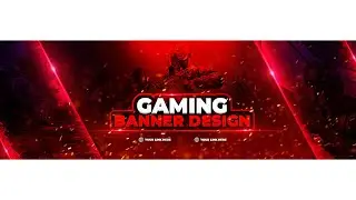 How to design gaming banner - photoshop tutorial | Speed art