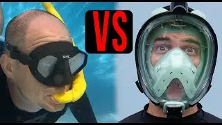 Full Face Snorkel Mask vs. Old Style Snorkel Mask 🤿  Which is BEST for snorkeling❓❓❓