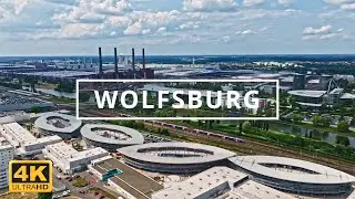 Wolfsburg , Germany 🇩🇪 | 4K Drone Footage (With Subtitles)