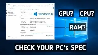 How To Check PC Specs On Windows 10