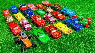 Disney Pixar Cars Unboxing: Lightning McQueen, Dinoco king, Francasco, Tow Mater, Chick Hicks,Ramone