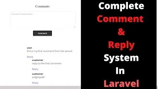 #24 Complete Comment & Reply System in Laravel | Laravel Ecommerce Project Beginner to Advance