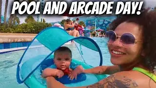 💔OUR LAST DAY AT DISNEY WORLD😢| WE CHECK OUT THE ART OF ANIMATION POOL 🌊AND ARCADE! 🕹