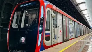 Поездка на поезде Москва 2020 81-775/776/777 на Большую Кольцевую линию (4 ноября 2023 г)