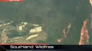 Flames Threaten Homes in Trabuco Canyon, CA - Oct. 24