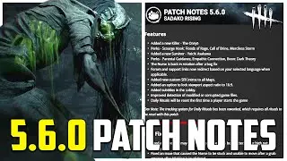 RINGU CHAPTER PATCH NOTES! 5.6.0 Patch Notes - Dead by Daylight