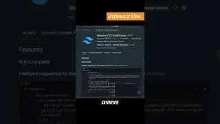 Tailwind css extention vscode 