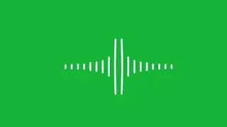 Audio Spectrum Green Screen | HD Quality | Audio Wave Green Screen
