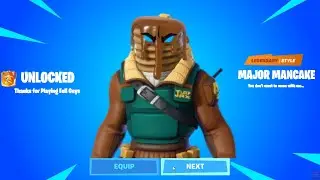 How To Complete Fortnite Fall Guys Challenges (How To Get Major Mancake Skin For FREE In Fortnite)!