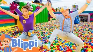 🔴Blippi's Biggest Ball Pit Challenge - Blippi's Big 10! | Best Playground + Ball Pit Videos | LIVE 🔴