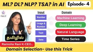 4) How to select Domains in AI for the Project?| AI and Data Science Series in Tamil