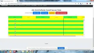 AG-Grid Infinite Scroll Server Side