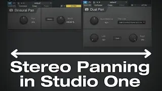 Stereo Panning in #StudioOne