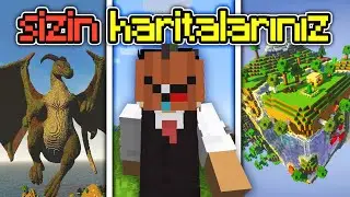 Minecraft'ta SİZİN HARİTALARINIZI Oynadım!