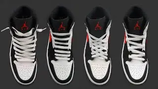 5 NEW Ways How To Lace Nike Air Jordan 1 MID | Nike Air Jordan 1 MID Lacing