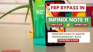 FRP BYPASS|REMOVE IN INFINIX NOTE 11|INFINIX X663 WIPE|HARDRESET PIN|PATTERN|PASSWORD UNLOCK|2024