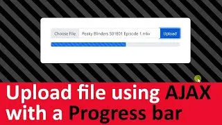 How to Upload files using AJAX and show a Progress bar using PHP & Jquery - in Hindi