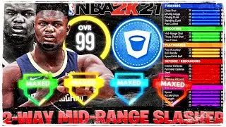 RARE 2 WAY MID RANGE SLASHER ZION WILLIAMSON BUILD IN NBA 2K21 NEXT GEN!