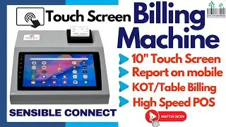 Touch Billing Machine Sensible Product Wise, itemise, Quantity wise, Restaurant Bill Touch Machine