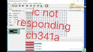 Programmer software ch341a ic not responding